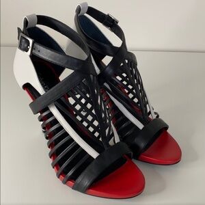 Calvin Klein Black and Red Courts